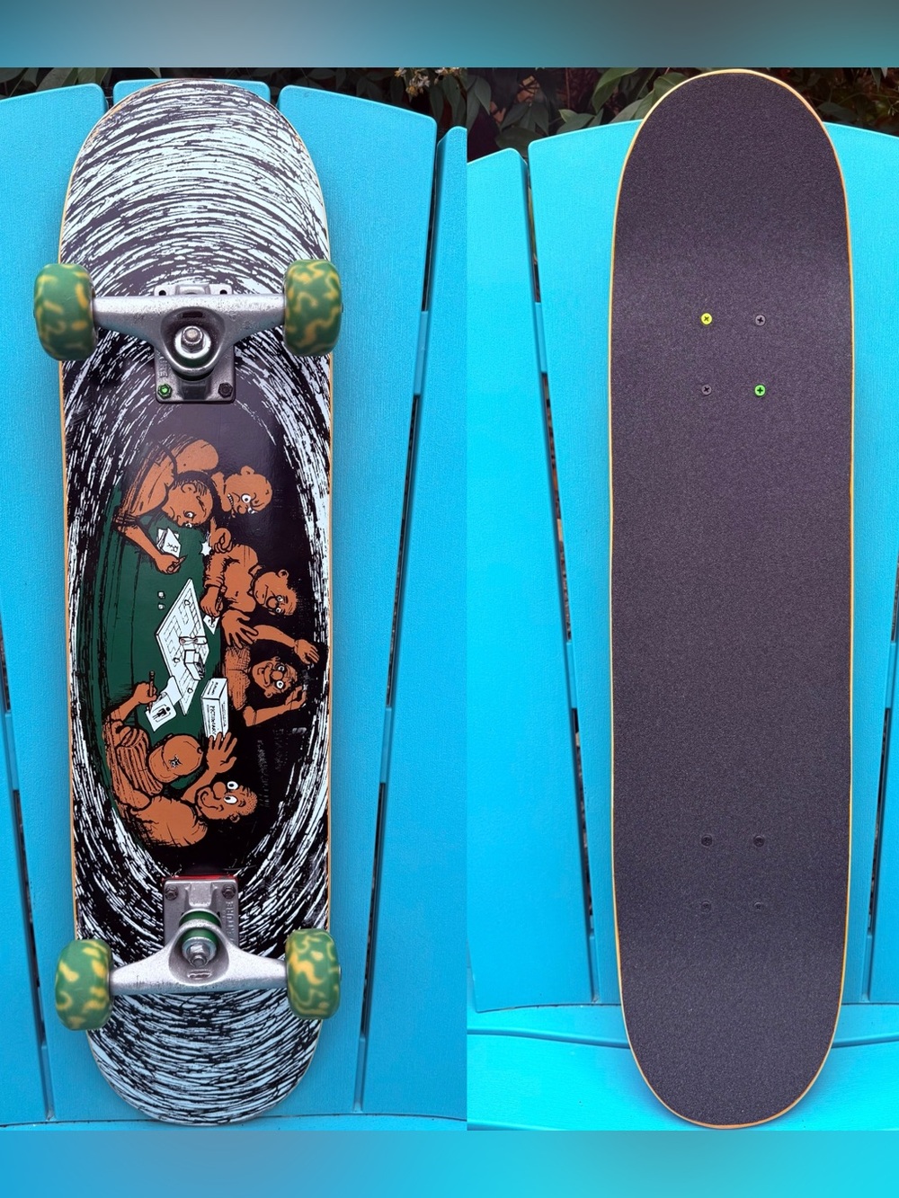 Girl Eric Koston Pictionary Reissue Complete Skateboard - Vintage Venture Trucks
